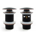 Umývadlova zástrčka Rea Retro Old Black click-clack – Obrázok 2