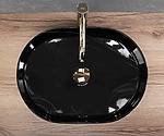 Umývadlo na dosku REA Nadia 50 Black Stone – Obrázok 2