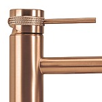Umývadlová batéria REA Lungo Grip  - brúsené Copper, nízka – Obrázok 2