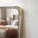 Zrkadlo LED Classico 60x170cm Brush Gold – Obrázok 6