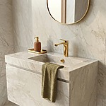 Umývadlová batéria PREMIUM REA Vision Gold Low – Obrázok 3