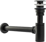Umývadlový sifón Klik-Klak Universal Rea Black Matt – Obrázok 3