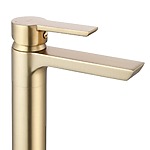 Umývadlová batéria REA ARGUS GOLD BRUSH vysoká – Obrázok 3