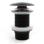 Umývadlova zástrčka Rea Retro Old Black click-clack – Obrázok 3