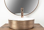 Umývadlo na dosku Rea Sami Brush Rose Gold – Obrázok 3