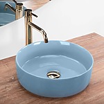 Umývadlo na dosku Rea SAMI L.BLUE SHINY – Obrázok 3