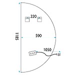 Zrkadlo LED 120x60 YH-3360 – Obrázok 3
