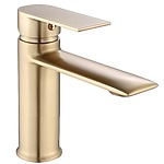 Umývadlová batéria REA Veneta Brush Gold Nízka – Obrázok 3