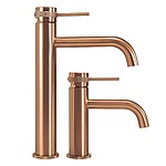 Umývadlová batéria REA Lungo Grip - brúsené Copper, vysoká – Obrázok 3