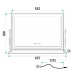 Zrkadlo LED STUDIO L.Gold 58x45 – Obrázok 3