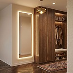 Zrkadlo LED Classico 60x170cm White – Obrázok 7