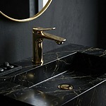 Umývadlová batéria PREMIUM REA Vision Gold Low – Obrázok 4