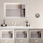 Zrkadlo LED 90x60cm PRO SQR BLUETOOTH – Obrázok 4