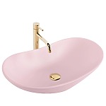Umývadlo na dosku REA ROYAL Powder Pink Matt – Obrázok 4