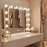 Zrkadlo LED HOLLYWOOD White – Obrázok 4