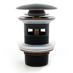 Umývadlova zástrčka Rea Retro Old Black click-clack – Obrázok 4