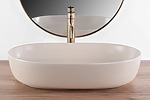 Umývadlo na dosku Rea CLEO 61 BEIGE MATT – Obrázok 4