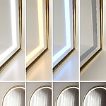 Zrkadlo LED Orbit 50x160cm Brush Gold – Obrázok 3