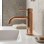 Umývadlová batéria REA LUNGO Copper nízka – Obrázok 4
