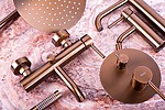 Umývadlová batéria REA LUNGO - brúsené Copper, vysoká – Obrázok 4