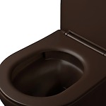 Súprava: Závesná WC misa + Umývadlo na dosku Rea Duo Espresso Matt – Obrázok 5