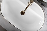 Umývadlo na dosku Rea Aura 61 White Gold Brush – Obrázok 5
