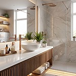 Umývadlový faucet Rea Venti  Brush Copper vysoký – Obrázok 3