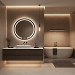 Zrkadlo LED 100cm Modern – Obrázok 6