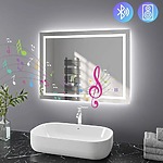 Zrkadlo LED 90x60cm PRO SQR BLUETOOTH – Obrázok 6