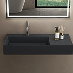 Umývadlo REA Archi 75 CM Grey MATT na dosku - konglomerát – Obrázok 6