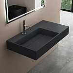 Umývadlo REA Archi 90 CM Grey MATT na dosku - konglomerát – Obrázok 6