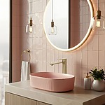 Umývadlová batéria REA Drop Brush Gold High – Obrázok 6