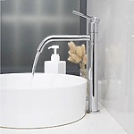 REA LUGANO SLIM Umývadlová batéria Chrome Vysoká – Obrázok 6