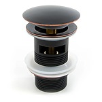 Umývadlova zástrčka Rea Retro Old Black click-clack – Obrázok 6