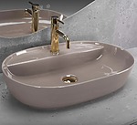 Umývadlo na dosku REA Aura 61 Beige Shiny – Obrázok 6