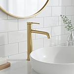 Umývadlová batéria REA SPOT Brush Gold High – Obrázok 6