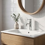 Umývadlová batéria Venti Chrome Low – Obrázok 2