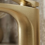 Umývadlová batéria PREMIUM REA Vision Gold Brush Low – Obrázok 7