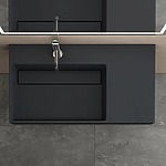 Umývadlo REA Archi 90 CM Grey MATT na dosku - konglomerát – Obrázok 7