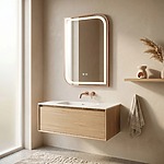 Zrkadlo LED ZONE 70x50  BRUSH  ROSE GOLD – Obrázok 7
