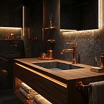Umývadlová batéria Venti Copper Low – Obrázok 8