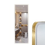 Zrkadlo LED Classico 50x160cm Brush Gold – Obrázok 9