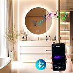Zrkadlo LED 80cm ROUND BLUETOOTH – Obrázok 8
