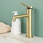 Umývadlová batéria REA Foss GOLD BRUSH nízka – Obrázok 8