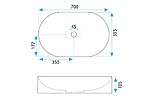 Umývadlo REA GOYA na dosku 60 CM - konglomerát – Obrázok 8