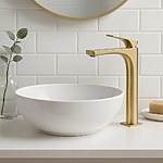 Umývadlová batéria PREMIUM REA Joe Brush Gold High – Obrázok 8