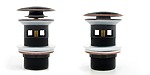 Umývadlova zástrčka Rea Retro Old Black click-clack – Obrázok 8