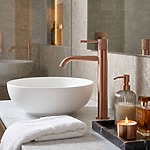 Umývadlový faucet Rea Venti  Brush Copper vysoký – Obrázok 12