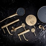 Umývadlová batéria REA Foster Brush Gold Low – Obrázok 9