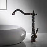 Umývadlová batéria Bona Old Black Vysoka – Obrázok 9
